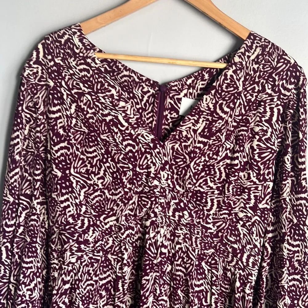 Ba&Sh Lia Printed Mini Dress in raisin - Picture 6 of 15